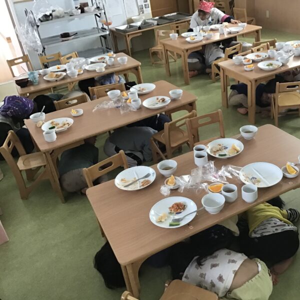 画像：避難訓練